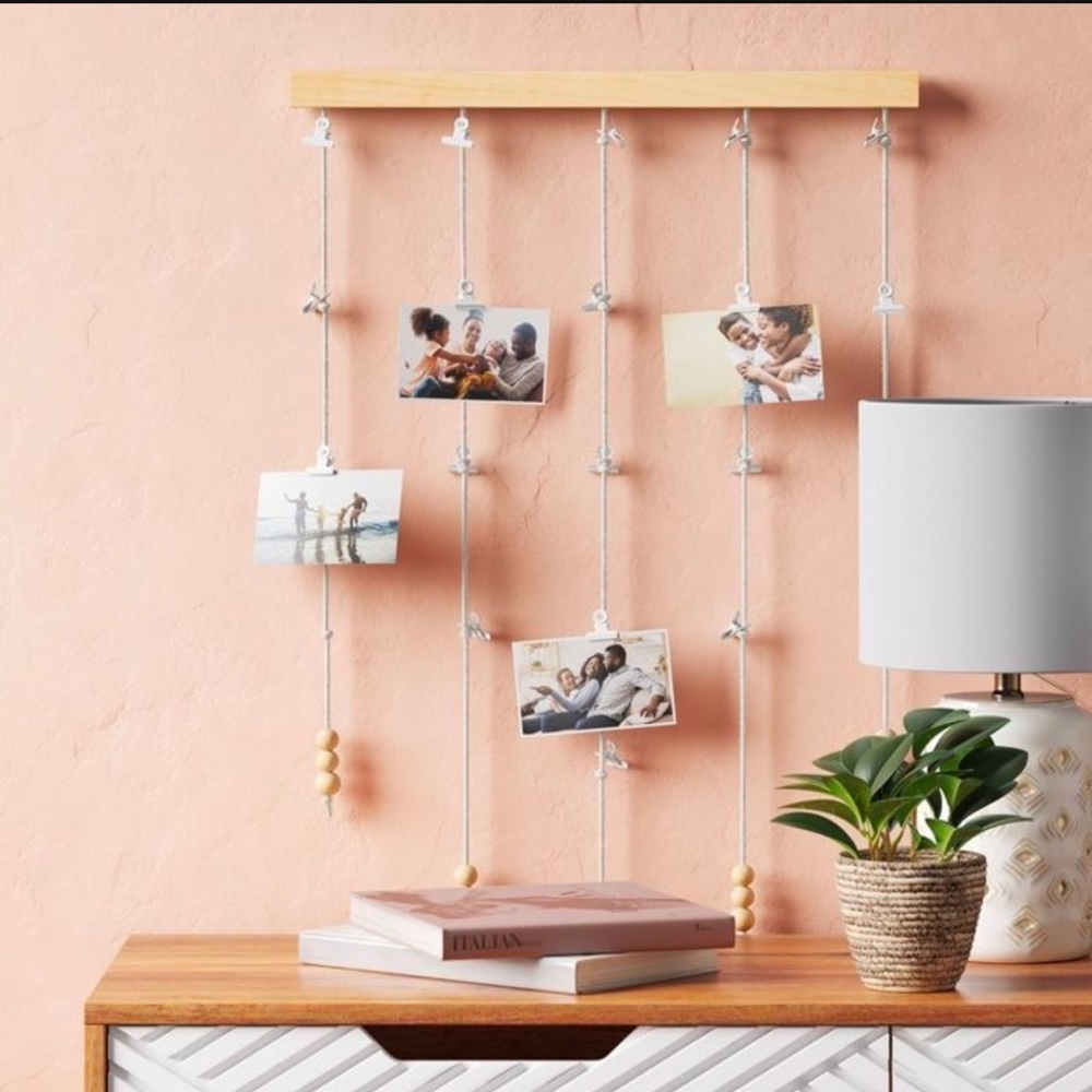 Beaded Boho Photo wall hanging